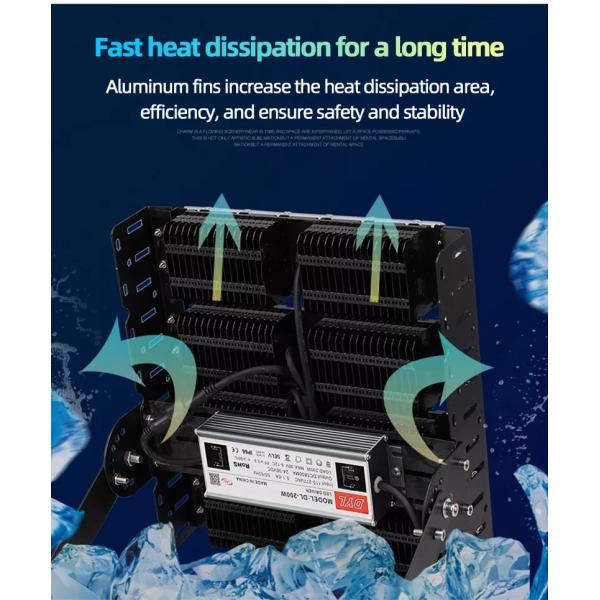 200W 300W High Brightness LED Flood Light for Sports Stadium Temperature Resistant