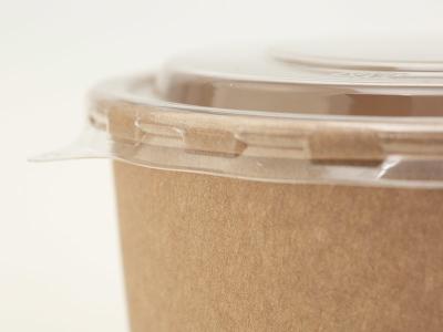 Oil Resistant Brown Paper Bowls , Takeaway Noodles Disposable Food Containers