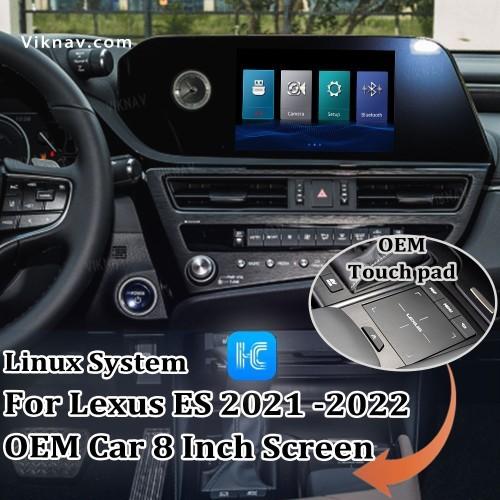 Viknav Fit For Original Car 8 Inch Screen Linux System For Lexus ES 2021 2022 Wireless Apple CarPlay Android Auto