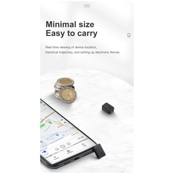 GF08 GPS Tracker Mini LBS Location Strong Magnetic for Vehicle Lithium Battery