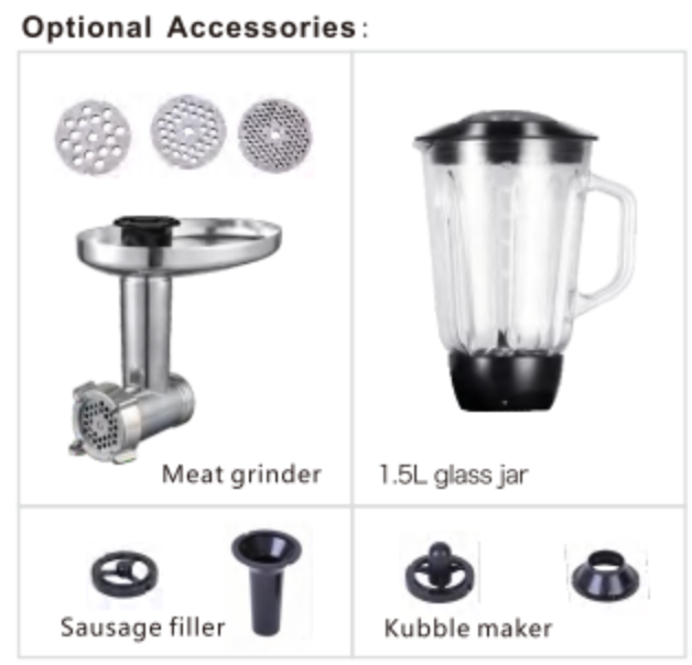 16L 2800W Commercial Stand Mixer with 9845 Copper Motor