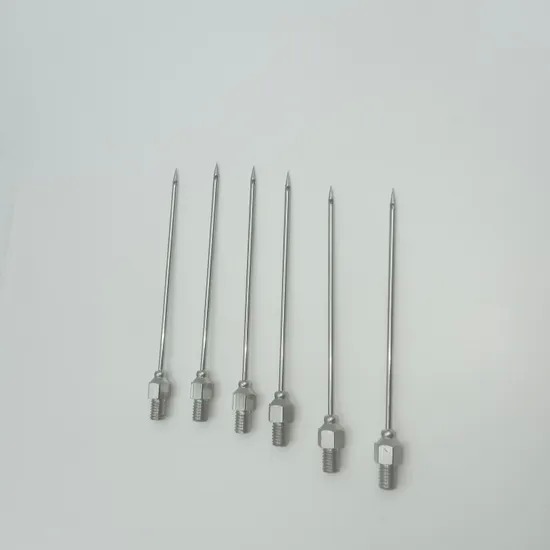 Medical Triangular / Four Sided Blunt Needle Sandblasting Corrosion Resistant