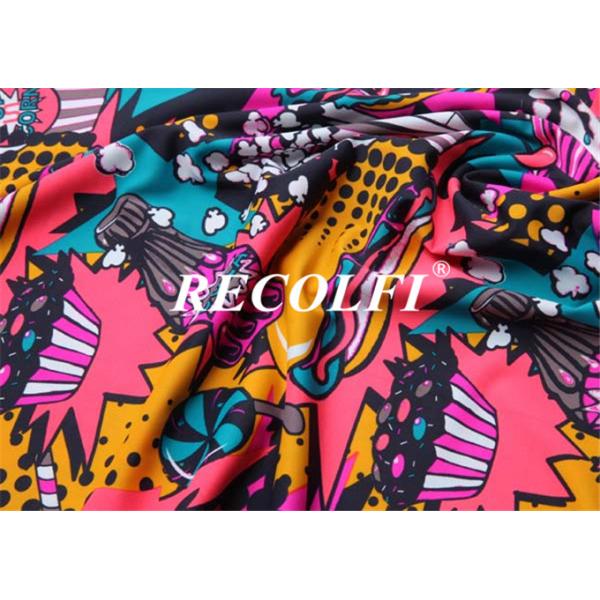 Sublimation Printing Poly Women'S Yoga Wear Fabric Close Fitting Embossed