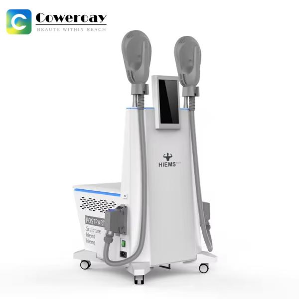 White 7 Tesla EMS Muscle Stimulator Machine Air Cooling For Weight Loss