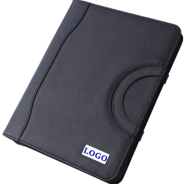 Multifunctional Waterproof Power Bank Notebook Portfolio Leather Material