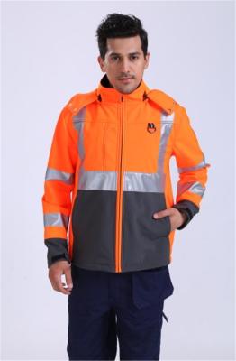 Roupa de trabalho do inverno de HIVIS, tempo frio do OEM olá! Vis Work Gear For, revestimento reflexivo de Softshell