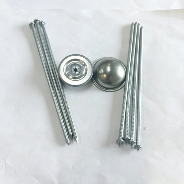 12ga Galvanized Steel Marine CD Weld Pins With Self Locking Wahser For Thermal Insulation