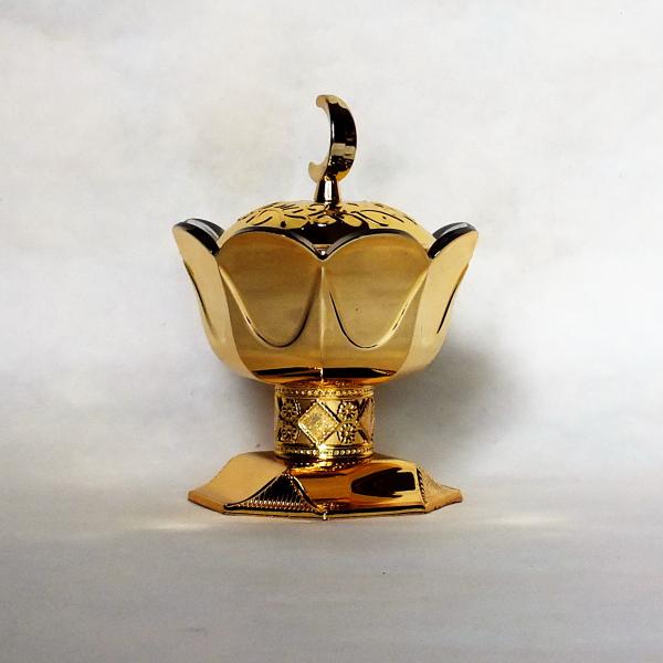 Arab high-grade fine silver goblet octagonal Sugar Bowl