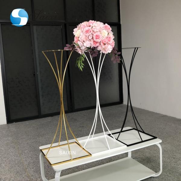 160 см свадебные цветочные аранжировки квадратное золото черное белое