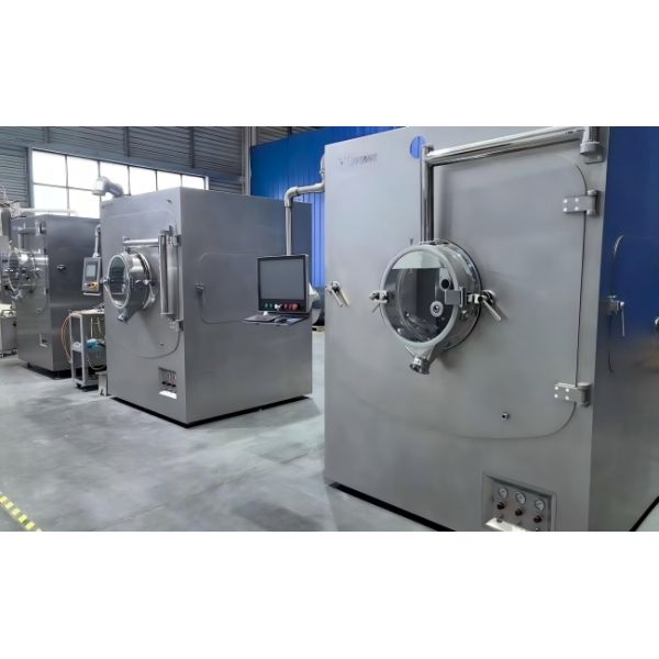 PLC Pharmaceutical Coating Machine 380V 50Hz Tablet Film Coating Machine
