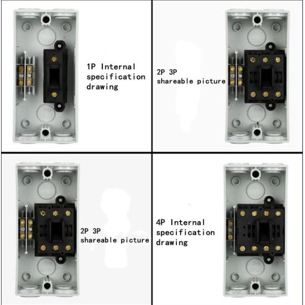 Purple Horn UKF series Waterproof Isolator Switch IP66 250V 440V IEC standard