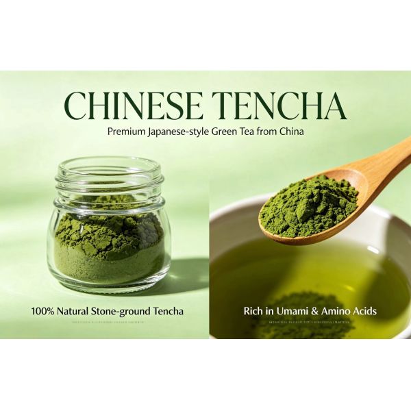 EU Standard USDA Organic Certified Vibrant Green Matcha Raw Material and Tencha Green Tea for Export