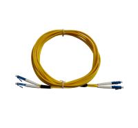 LC UPC à la correction optique de fibre de LC UPC attachent le type du noyau G652D du duplex 2 de SM