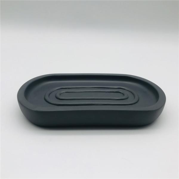 Classic Style Polyresin Bathroom Countertop Shower Accessories Sets Grey With Matched Parts