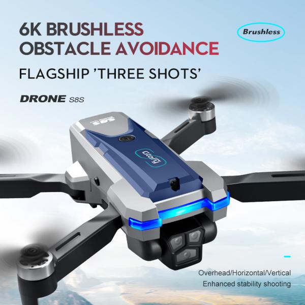 Hot S8s Drones 2.4G WiFi FPV 4K HD Camera Foldable RC Drone Quadcopter Performance Maximum Flight Time 10-20min