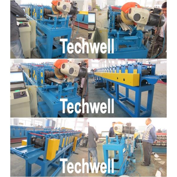 Automatic Roller Shutter Door Roll Forming Machine With PLC Computer Control System
