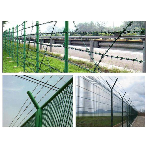 Single Twisted Galvanized High Tensile Barbed Wire Security For Industry