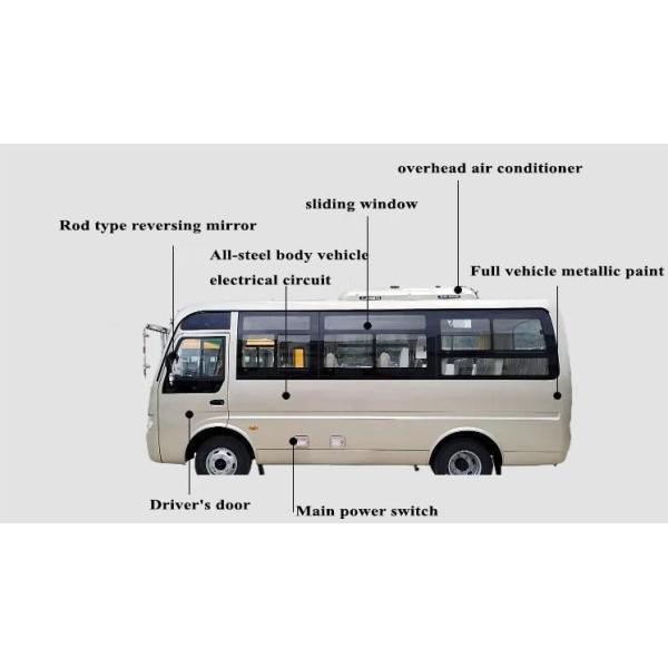 Transportation Auto Motives 30 Seater Minibus with Diesel Fuel and 4 Cylinders Engine