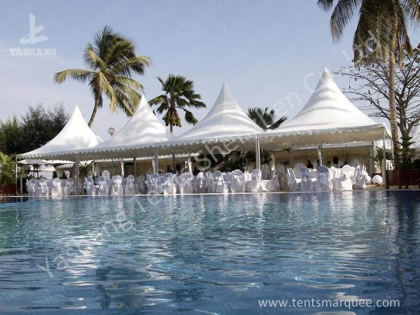 No Wall High Peak Tents, Pagoda High Peak Party Tent Polyester Fabric Cover