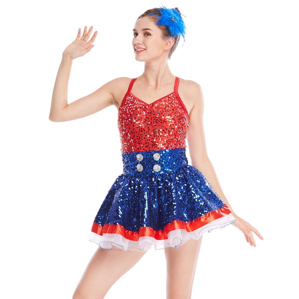 Amazing Tap Costume Race Back Dance Dress Performance Wear