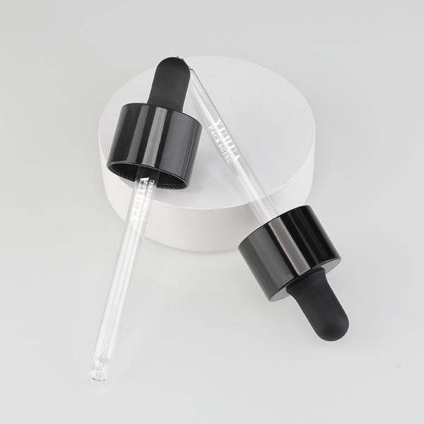 Black Dropper PET Packaging Bottles 24/410 Silk Screen Printing 80ml