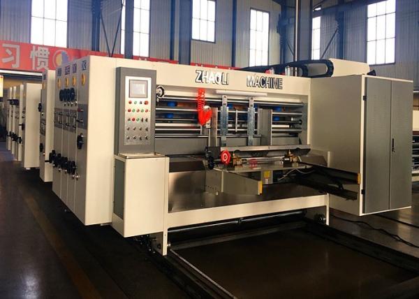 Automatic Feeder Corrugated 3 Colors Flexo Printer Slotter Machine Die Cutter Carton Box