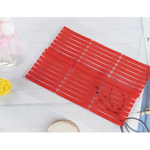 High Viscosity Red Crystal Nail Tape Cut-Free Adhesive Sticker with Double Sided Acrylic Wearable Manicure Display Tape
