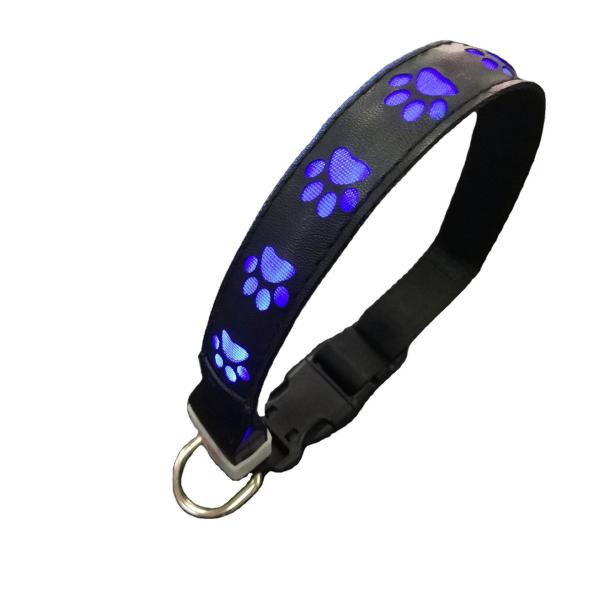 All Season LED Flashing Dog Collar Small Medium Large Illuminated Dog Collar