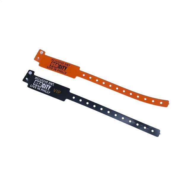250*25mm/250*19mm PE Wristband VIP Admission for Park/Events/Festival ISO9001 Certified
