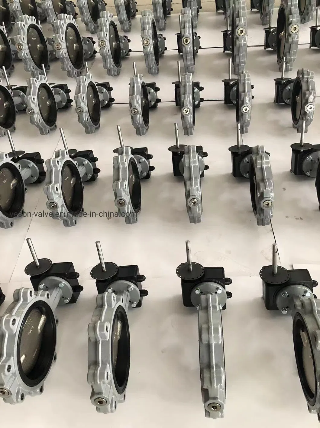 Pneumatic Wafer Butterfly Valve 1-12 Inch Low Pressure