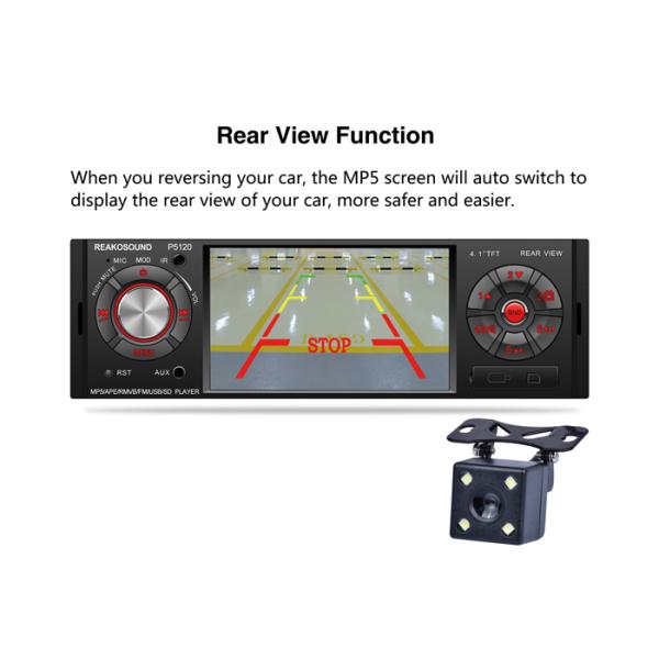 FCC 4 Inch Touch Screen Car Stereo 50Wx4 Multimedia Touch Screen For Cars