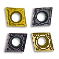 Insert CNC à carbure de précision pour le traitement de l'acier inoxydable en fonte, en cuivre et en aluminium