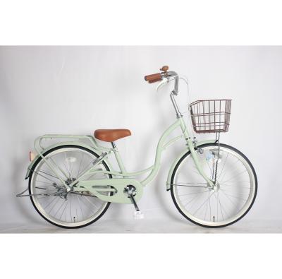 Single Speed City Commuter Bikes 24 Inch Steel Bike For Women