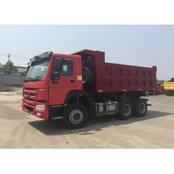 30 - 40 Tons Ten Wheel Tipper Dump Truck 10-25CBM Front Lifting Hydraulic Cylinder