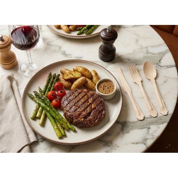 Bulk 200mm Disposable Bamboo Cutlery Wooden Knife Eco Friendly