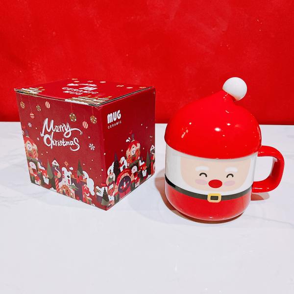 Милые лоснистые керамические кружки Санта подарка годовщины формируют для фестиваля рождества
