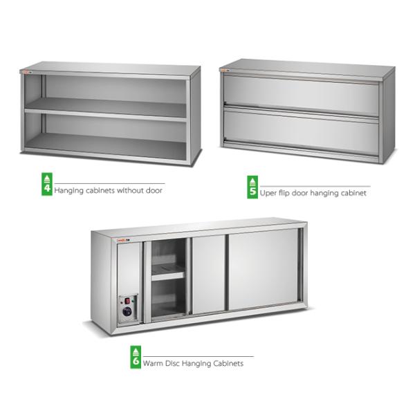 Hanging Seamless Welding 1.8m Stainless Steel Catering Equipment