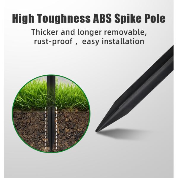 LED Solar Bollard Garden Lights for Solar Powered Outdoor Pathway Decoration Landscape