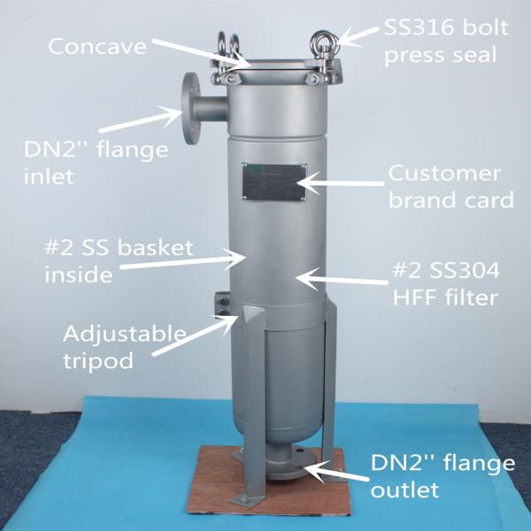 Filtrage de l'industrie de la peinture Filtreur de liquide Machine de filtration de l'eau en acier inoxydable Équipement de filtration de l'eau Sac Filtreur de boîtier