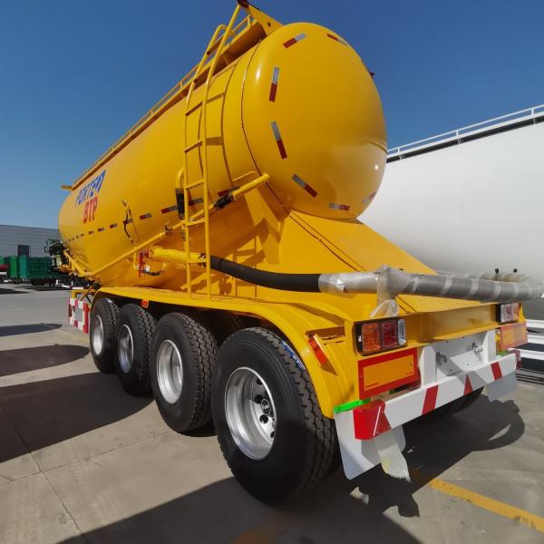 ABS Anti-lock Braking System Steel Flour Powder Tank Semi Trailer for Bulk Transport