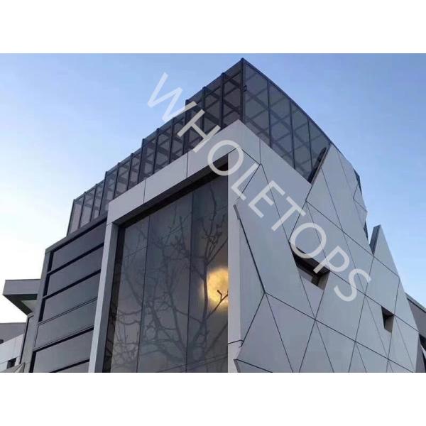 4.0MM Outside Wall Decorative Facade Panels / ISO9001 Fireproof Aluminum Sheet
