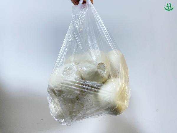 45*50Cm Black Disposable Point-Break Thickening Garbage Bag Material Flat Mouth Household Plastic Bag for Other Food