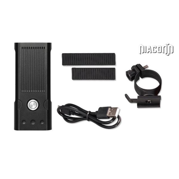 IPX5 Waterproof Bike Front Led Light 30W 3000lm Aluminum Case Power Bank Flashlight