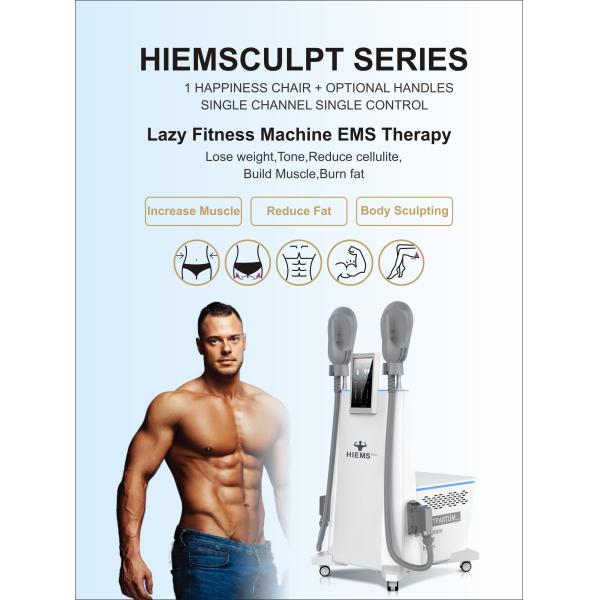 White 7 Tesla EMS Muscle Stimulator Machine Air Cooling For Weight Loss