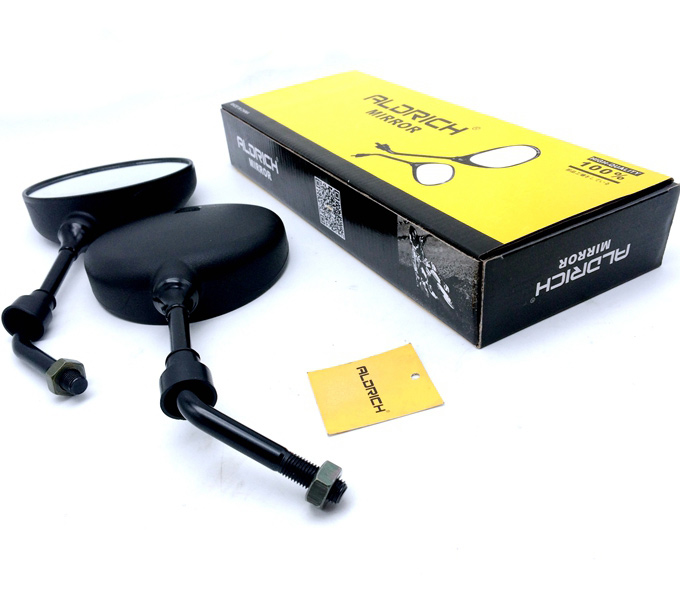 Bajaj Boxer 100/BM100 Motorcycle Mirror | Impact-Resistant ABS Standard Size | Rear View Side Mirrors Pair (LH+RH)