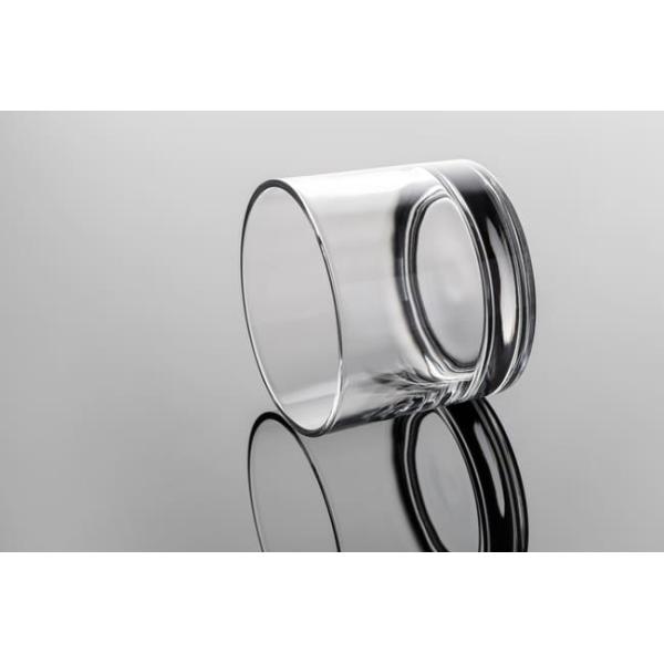 Modern Nordic Clear Glass Cylinder Vases Centerpieces Pressed 3.15 Inch Tall