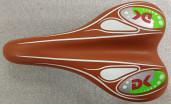 Gel Padding Brown Leather Bike Saddle Very Comfortable Shock Absorption