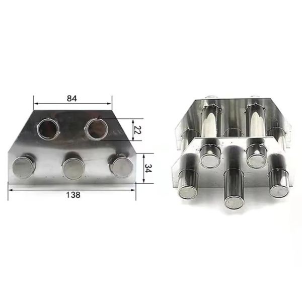 Custom Permanent Strong Magnet Grid 12000 Gauss Neodymium Bar Rod Separator Stainless Filter High Magnetic Hopper Grate Magnet for lithium battery manufacturers, factories, and manufacturing industrie