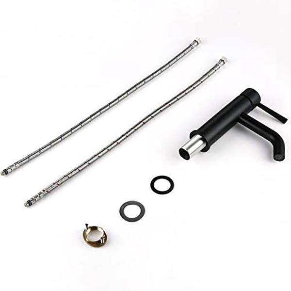 Краны таза мытья холодной воды одиночного смесителя таза ручки отверстия одиночного горячие