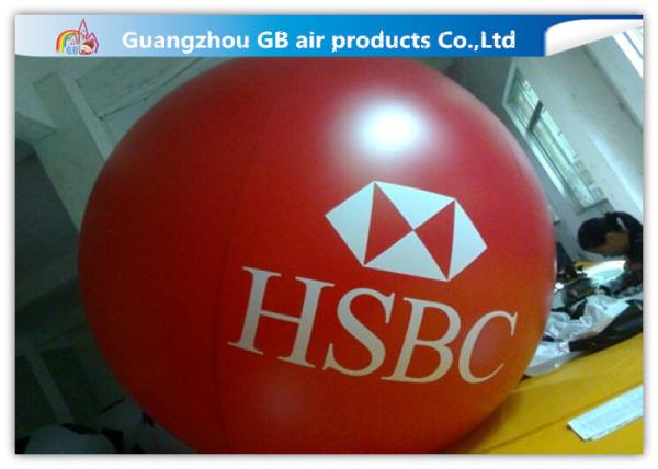 Yellow Fly Helium Sphere Advertising Air Balloon For Business Center Rental